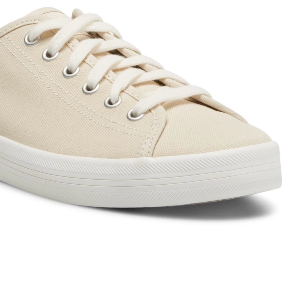 KEDS kickstart canvas mule, tan in color